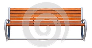 New wooden bench isolater on white