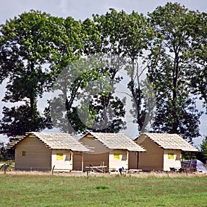 New wooden cottages