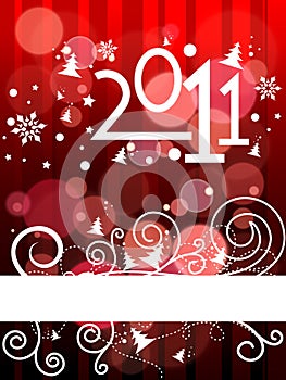 New year 2011 colorful design