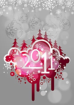 New year 2011 colorful design