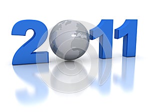 New Year 2011 concept