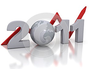 New Year 2011 concept