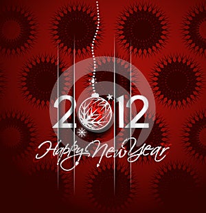 New year 2012 poster