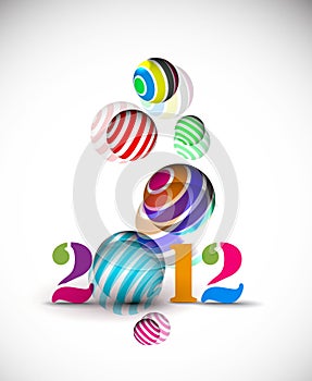 New year 2012 poster