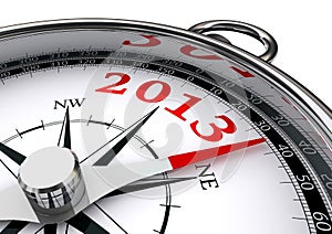 New year 2013 conceptual compass