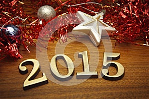 New Year 2015 decoration