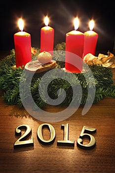 New Year 2015 decoration