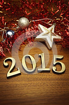 New Year 2015 decoration