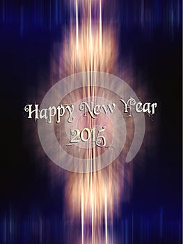 New year 2015 and firework background.