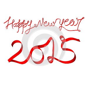 New year 2015 greeting design