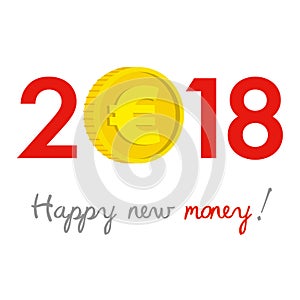 New Year 2018 business concept.