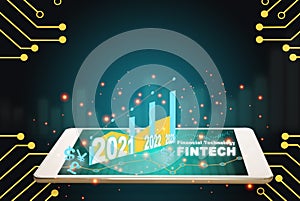 New year 2021 2022 2023 financial technology is changing business