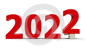 New year 2021-2022 flattened