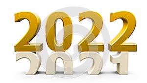 New Year 2021-2022 gold