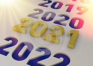 New Year 2021 - 3D