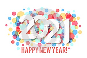 New year 2021 greeting background banner