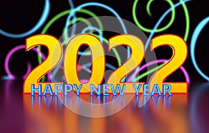 New Year 2022 Creative Design Concept