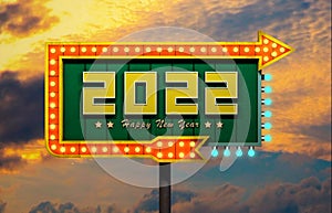 New Year 2022 Creative Design Concept