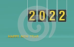 New Year 2022 Creative Design Concept