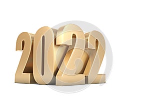 New Year 2022 Creative Design Concept with LED Bulb