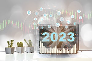 New year 2023 financial technology is changing business