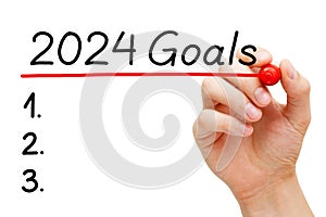 New Year 2024 Blank Resolutions Goals List