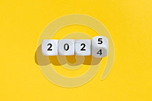 New year from 2024 to 2025 concept