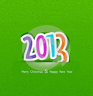 New Year background with the numbers 2013