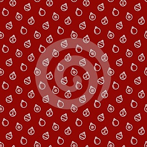 seamless new year pattern and background vector illustration