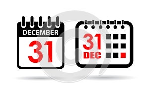 New year calendar vector icon