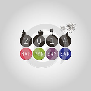 New Year Card Background - 2014