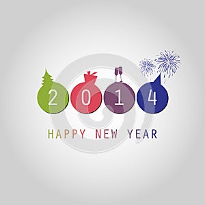 New Year Card Background - 2014