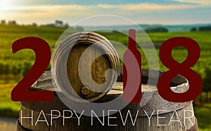 New Year Celebration with wine 2018