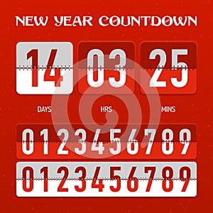 New Year or Christmas countdown timer