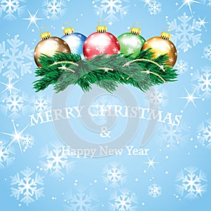 New Year and Christmas design