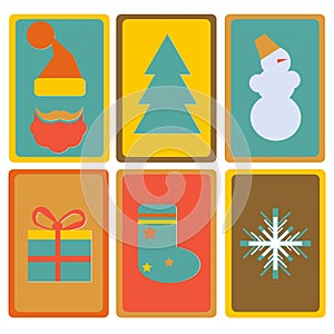 New Year and Christmas icons