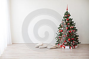 New year Christmas tree presents