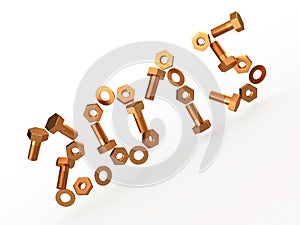 New Year 2015 concept, 3D