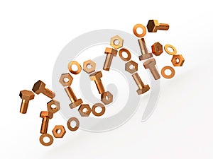 New Year 2016 concept, 3D