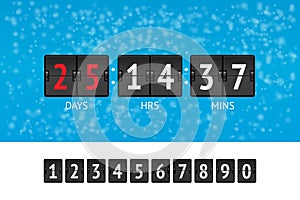 New Year countdown vector banner