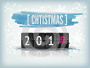 New Year countdown vector banner