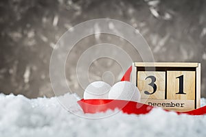 New Year Date On Calendar. 31st Of December.