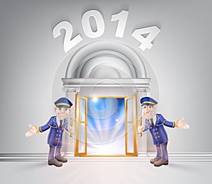 New Year Door 2014 and Doormen photo