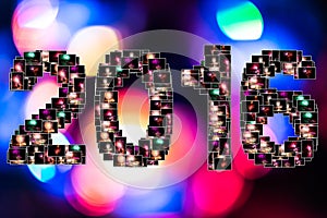 New year eve collage