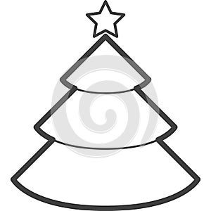 New Year Fir Tree Icon