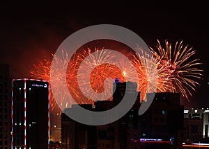 New Year Fireworks at Bahrain bay