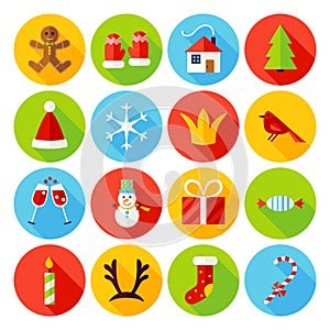 New Year Flat Icons