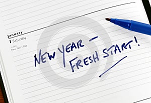 New Year fresh start