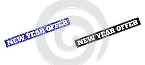 NEW YEAR OFFER Black and Blue Rounded Rectangular Watermarks with Unclean Surfaces