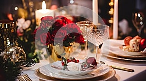 New Year party decor, home decoration for festive holiday celebration photo